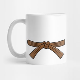 Judo belt brown belt Judo, 1th Kyu Obi, Jiu-Jitsu, Aikido Mug